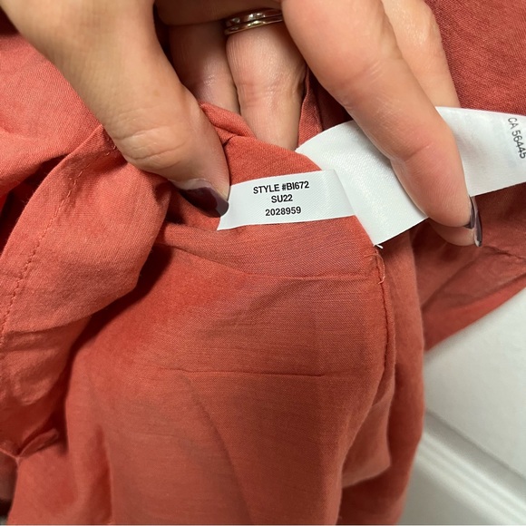 NWT J. Crew Womens Re-Imagined Tie-Shoulder Cotton Voile Tiered Dress Red Size S - Picture 15 of 16